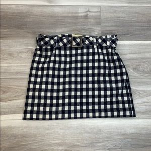 Vintage limited wool blend belted mini skirt 6